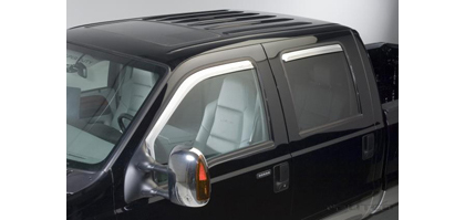 Putco Side Window Deflectors - 4 PC Element (Chrome)