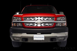 Putco Bolt-Over Grilles - Flaming Inferno Stainless Steel