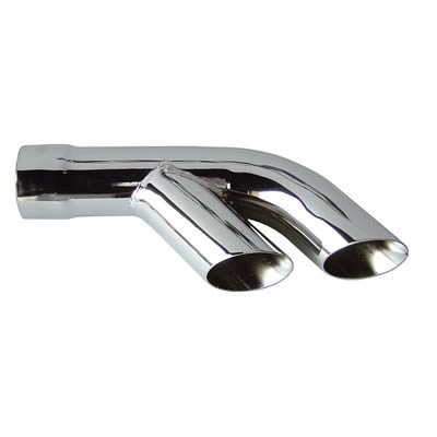 Pypes Stainless Steel Polished Exhaust Tip - Slant Cut - 3