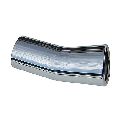 Pypes Stainless Steel Polished Exhaust Tip - Straight Cut - 2.5