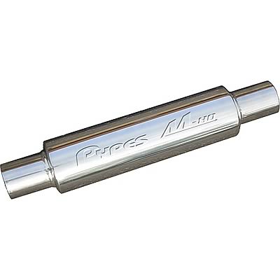 Pypes Race Pro M-80 Series Round Case Muffler - 2.5