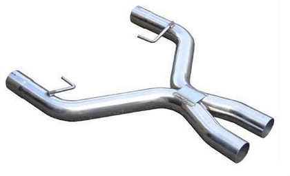 Pypes Splice X-Pipe - 409 Stainless Steel - Street Legal