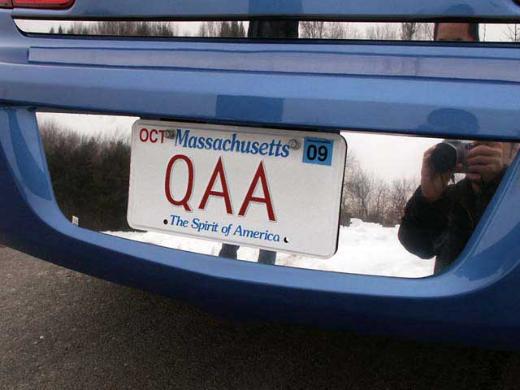 QAA License Plate Bezel