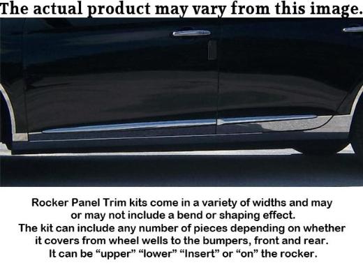 QAA Upper Rocker Panel Trims with Flares (4 3/4-5 1/2