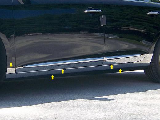 QAA Full Rocker Panel Trims with Flares (6 3/8