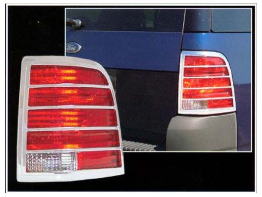 QAA Taillight Bezels - Chrome