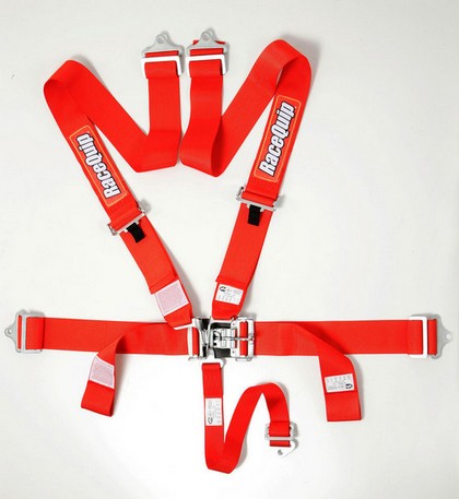 Racequip Safety Harness Set - Red (5 Point)