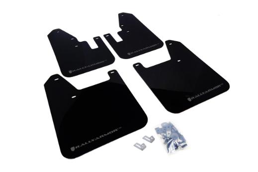 Rally Armor Mud Flaps - Black/Grey Logo