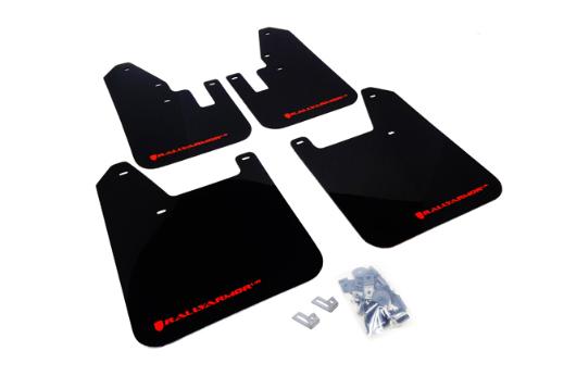 Rally Armor Mud Flaps - Black/Red Logo