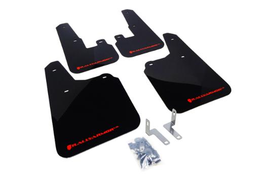 Rally Armor Mud Flaps - Black/Red Logo