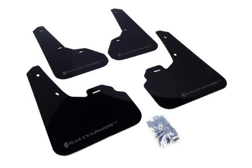 Rally Armor Mud Flaps - Black/Grey Logo