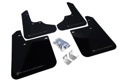 Rally Armor Mud Flaps - Black/Grey Logo