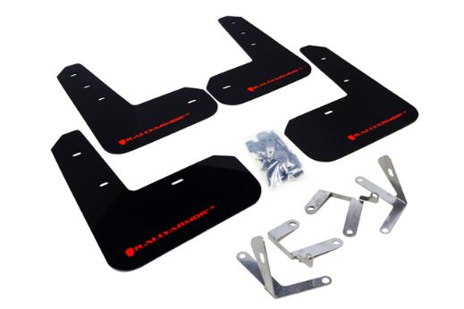 Rally Armor Mud Flaps - Black/Red Logo