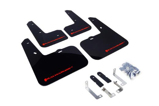 Rally Armor Mud Flaps - Black/Red Logo