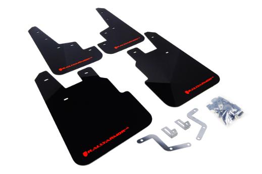 Rally Armor Mud Flaps - Black/Red Logo