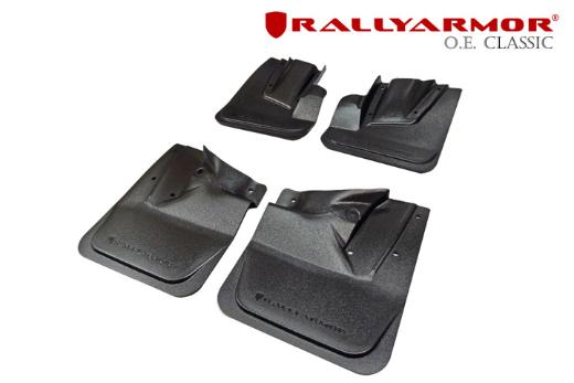 Rally Armor Mud Flaps - Black/Black Logo