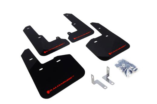 Rally Armor Mud Flaps - Black/Red Logo