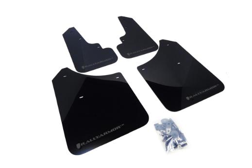 Rally Armor Mud Flaps - Black/Grey Logo