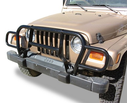 Rampage Front Euro Grille Guard - Black