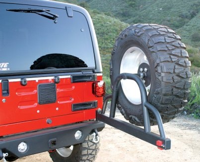 Rampage Recovery Rear Bumper with Swing Away Tire Mount (Lights Sold Separately)