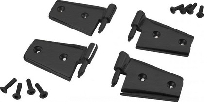 Rampage Door Hinges - Black Powder Coat Stainless