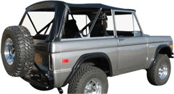 Rampage Complete Top with Frame & Hardware and Tinted Windows - Black