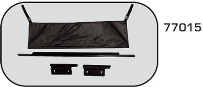 Rampage Tailgate Tonneau Bar Kit - Black 