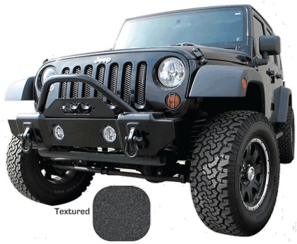 Rampage Recovery Mass Articulation Stubby Front Bumper with Stinger - Textured Finish (Lights Sold Separately)