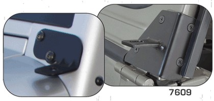 Rampage Windshield Hinge Light Brackets - Black