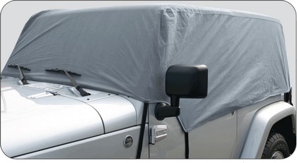 Rampage Cab Cover - Water Proof - Gray (Fits over Factory Roll Bars without Installed Soft Top)