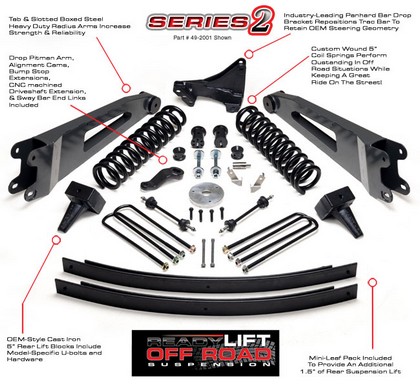 ReadyLift® Off Road Suspension Super Duty Lift Kits Series 2 (Front Lift: 5.0