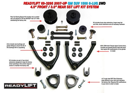 ReadyLift® Smart Suspension Systems (SST) XL 1500 Lift Kit (Front Lift: 4.0