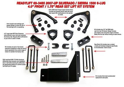 ReadyLift® Smart Suspension Systems (SST) Lift Kit (Front Lift: 4.0