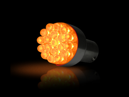 Recon 1157 (19 L.E.D.s on each bulb) Unidirectional L.E.D. Bulb - AMBER