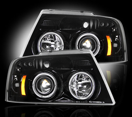 Recon Projector Headlight Set - Smoked / Black