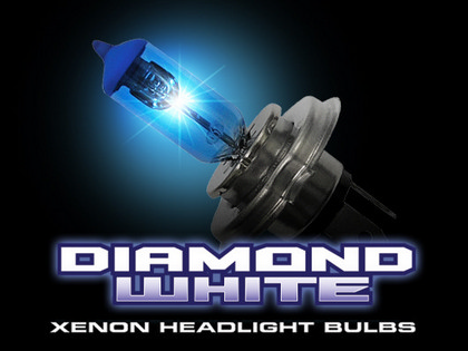 Recon H4 9003 12V 60/55W (4,600 Kelvin) Headlight Bulbs In Diamond White 