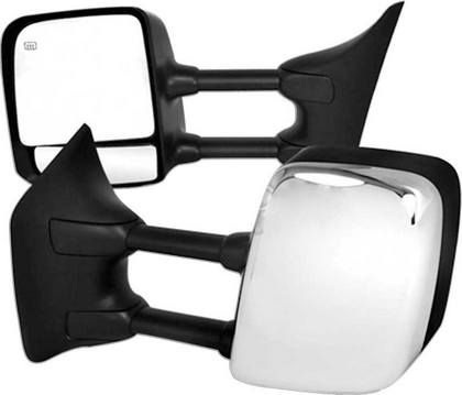 Restyling Ideas Towing Mirror with Memory Chrome Covers Power Heated Foldable