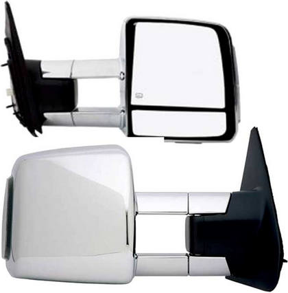 Restyling Ideas Towing Mirror Chrome Covers with LED Turn Signal Power Heated