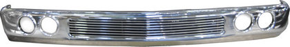 Restyling Ideas Bumper - Front, Chrome, 4-Fog-Lamp Hole with Billet