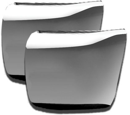 Restyling Ideas Bumper Corner Cover - Front, ABS Chrome, No Fog-Light Holes