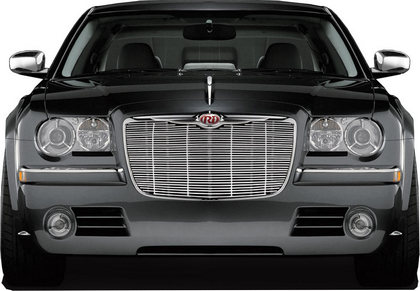 Restyling Ideas Grille Insert - Chrome Stainless Steel Billet, Top