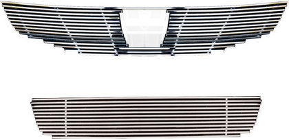 Restyling Ideas Grille Insert - Chrome Stainless Steel Billet, Top and Bottom