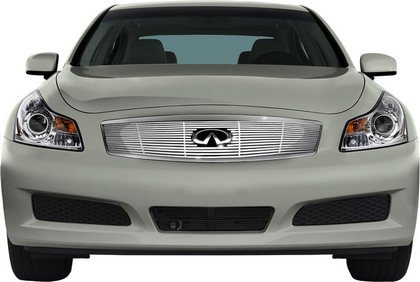 Restyling Ideas Grille Insert - Chrome Stainless Steel Billet, Top