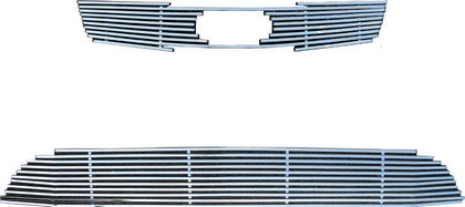 Restyling Ideas ABS Grille Insert - Chrome Stainless Steel Billet, Top and Bottom