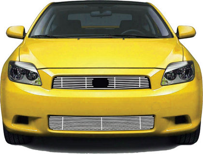 Restyling Ideas ABS Grille Insert - Chrome Stainless Steel Billet, Top Bumper