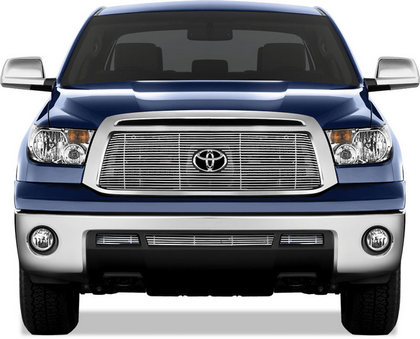 Restyling Ideas ABS Grille Insert - Chrome Stainless Steel Billet, Top Bumper