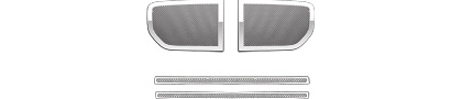 Restyling Ideas Grille - Perimeter Woven Mesh, Chrome Stainless Steel