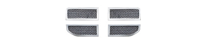 Restyling Ideas Grille - Perimeter Woven Mesh, Chrome Stainless Steel, Top