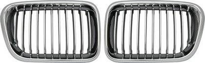 Restyling Ideas Performance Grille - ABS Chrome Frame/ABS Chrome-Silver Fence