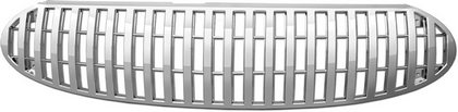 Restyling Ideas Grille No Emblem Base - Vertical Style, ABS Chrome